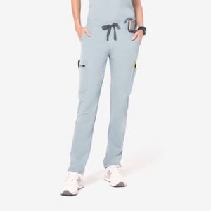 Figs Dusty Blue skinny Yola Petite Scrub Pants